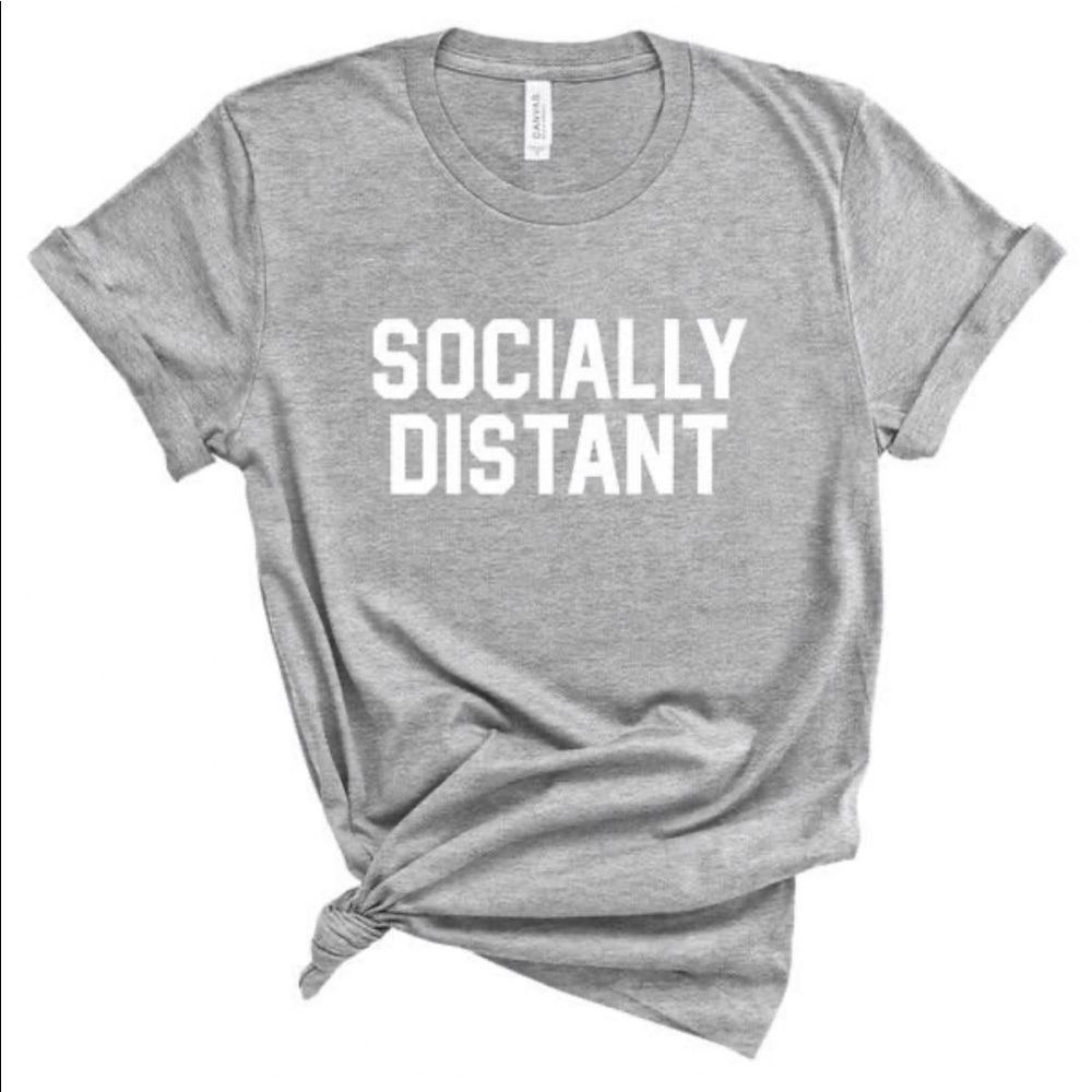 SOCIALLY DISTANT graphic tee